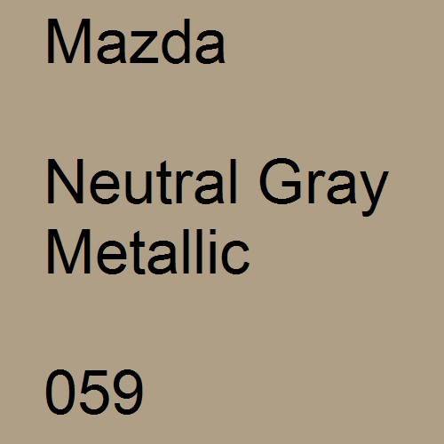 Mazda, Neutral Gray Metallic, 059.